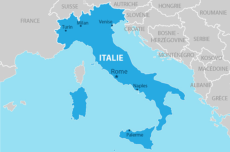 تعرف على خريطة ايطاليا